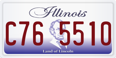 IL license plate C765510