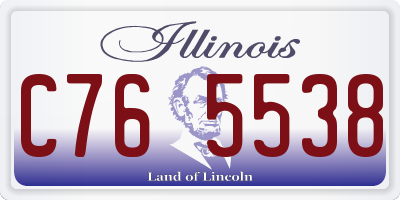IL license plate C765538