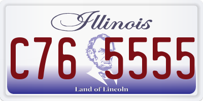 IL license plate C765555