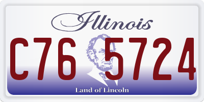 IL license plate C765724