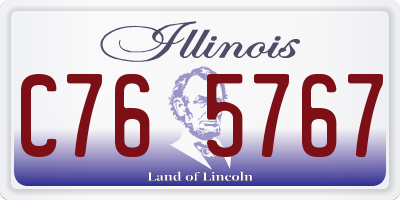 IL license plate C765767