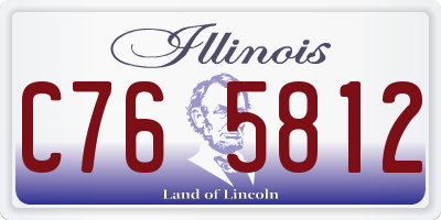 IL license plate C765812