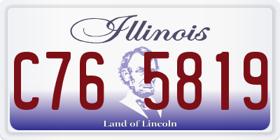 IL license plate C765819