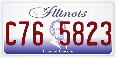 IL license plate C765823