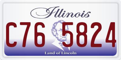 IL license plate C765824