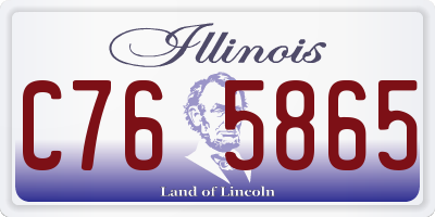 IL license plate C765865
