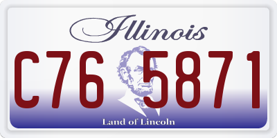 IL license plate C765871