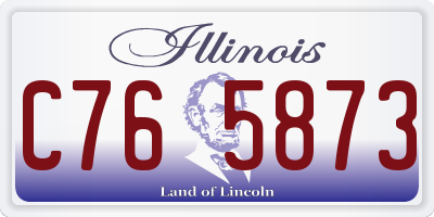IL license plate C765873