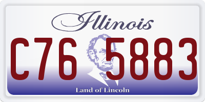 IL license plate C765883