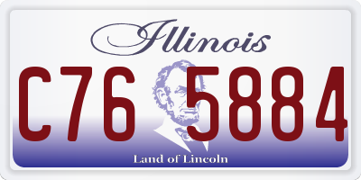 IL license plate C765884