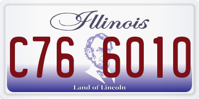 IL license plate C766010
