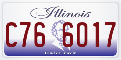IL license plate C766017
