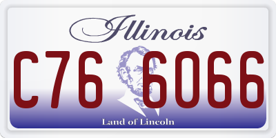 IL license plate C766066