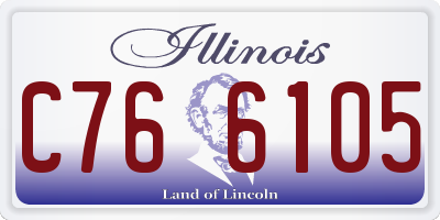 IL license plate C766105