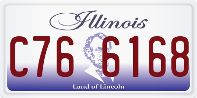 IL license plate C766168