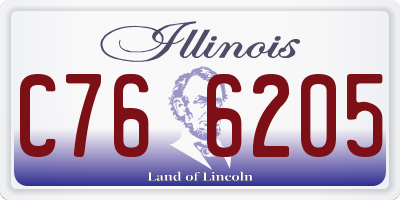 IL license plate C766205