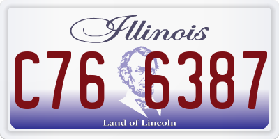 IL license plate C766387