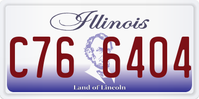 IL license plate C766404