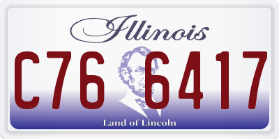 IL license plate C766417