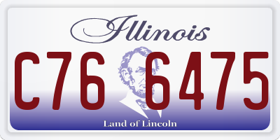 IL license plate C766475
