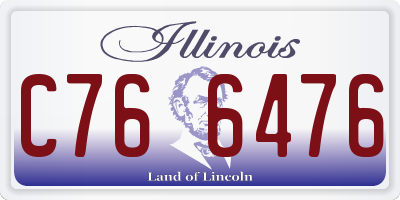 IL license plate C766476