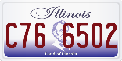 IL license plate C766502