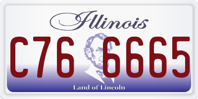 IL license plate C766665