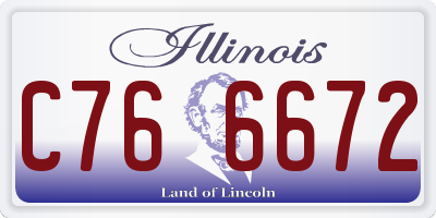 IL license plate C766672