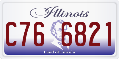 IL license plate C766821