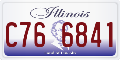 IL license plate C766841