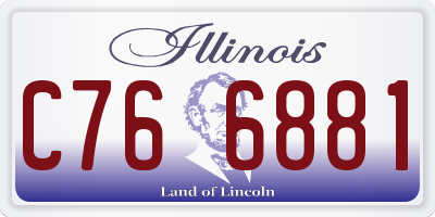 IL license plate C766881
