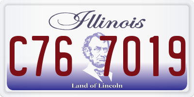 IL license plate C767019