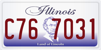 IL license plate C767031