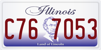 IL license plate C767053