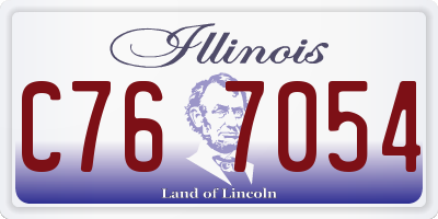IL license plate C767054