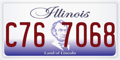 IL license plate C767068