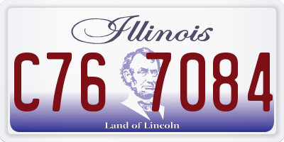 IL license plate C767084
