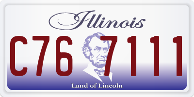 IL license plate C767111