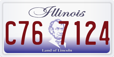 IL license plate C767124