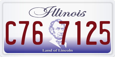 IL license plate C767125