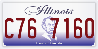 IL license plate C767160