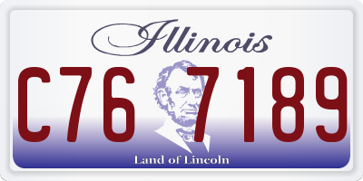 IL license plate C767189