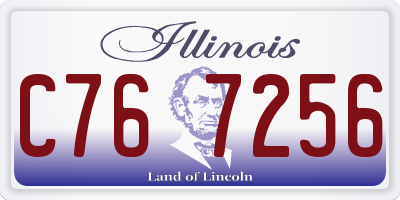 IL license plate C767256