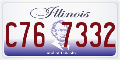 IL license plate C767332