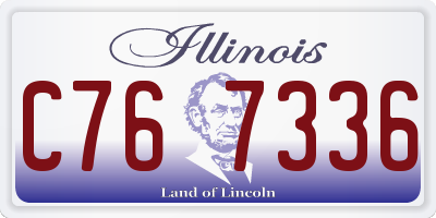 IL license plate C767336