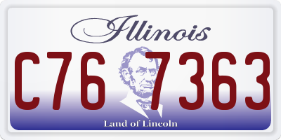 IL license plate C767363