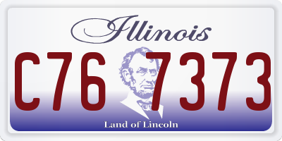 IL license plate C767373