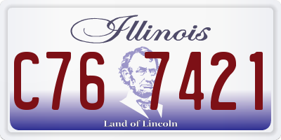 IL license plate C767421