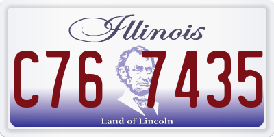 IL license plate C767435