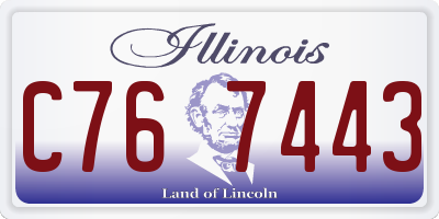 IL license plate C767443